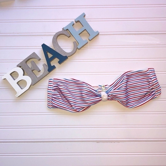 Solid & Striped Bikini Top | SIZE L - Picture 1 of 5